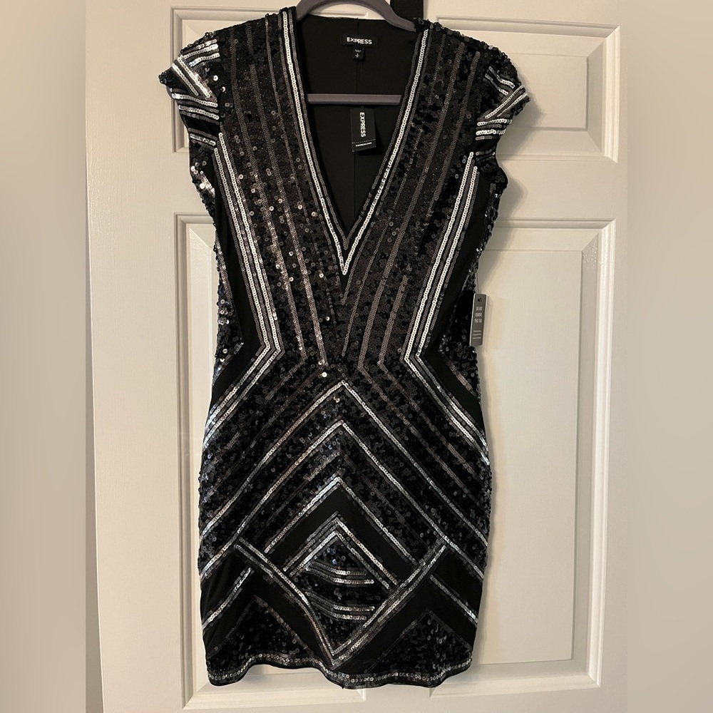 NWT Express Sequined Dress